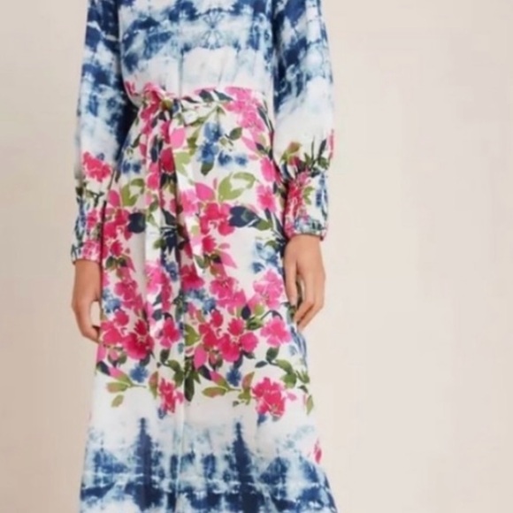 Misa Los Angeles Bettina Dress Size Small Floral Tie Dye NWOT - Picture 10 of 16